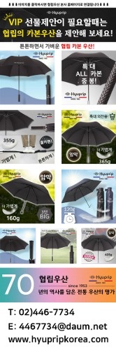 VIP 선물 제안이 필요할 때는 협립의 카본 우산을 제안해 보세요!