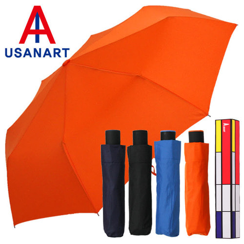 우산아트 3단 폰지컬러 수동 우산